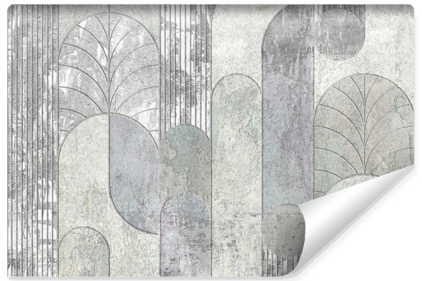 Fototapeta Wzór Geometryczny Na Betonie Mural 368x254cm 173144