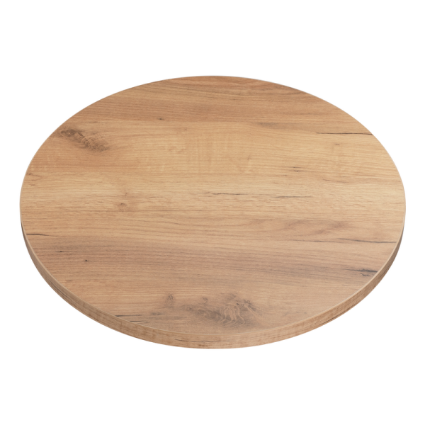 KOLM Blat laminowany dąb craft okrągły fi 50 cm do biurka, stołu, stolika 729668