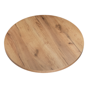 KOLM Blat laminowany dąb craft okrągły fi 68 cm do biurka, stołu, stolika 729648