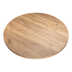 KOLM Blat laminowany dąb craft okrągły fi 90 cm do biurka, stołu, stolika 729641