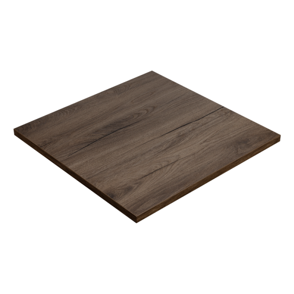 KOLM Blat laminowany dąb czekoladowy 90 x 90 cm do biurka, stołu, stolika 729642