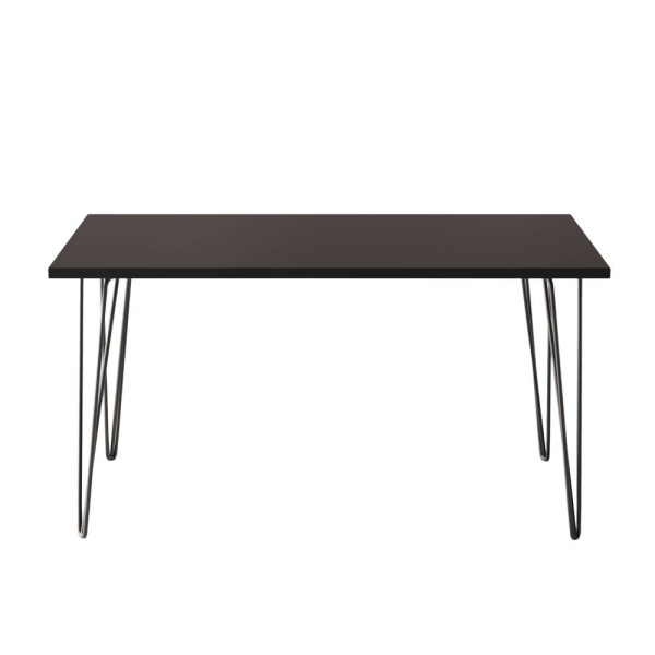 KOLM Stół FISK 138 x 80 cm do kuchni, salonu, jadalni Czarny 729713