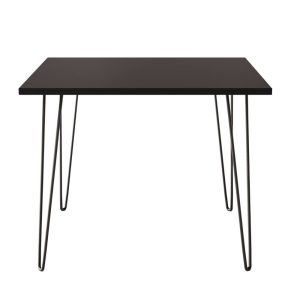 KOLM Stół HAIRPIN 90 x 90 cm do kuchni, salonu, jadalni Czarny 729712 KOLM Stół HAIRPIN 90 x 90 cm do kuchni, salonu, jadalni Czarny 729712
