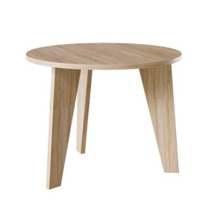 KOLM Stół okrągły ROSE Ø90 cm do kuchni, salonu, jadalni Dąb Sonoma 729589 KOLM Stół okrągły ROSE Ø90 cm do kuchni, salonu, jadalni Dąb Sonoma 729589