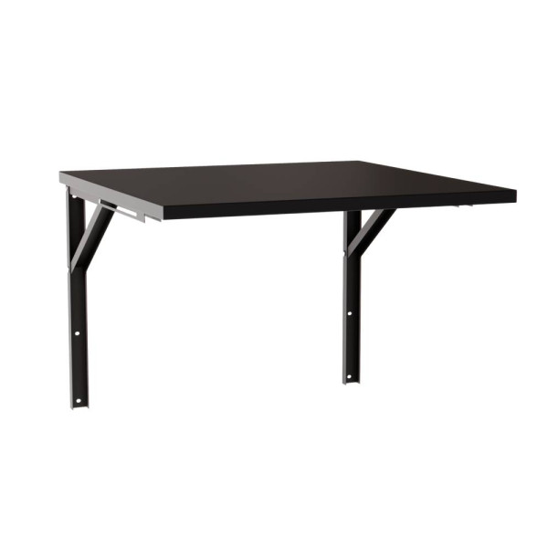 KOLM Stół rozkładany ścienny FLIP 68x68 cm Czarny 729610