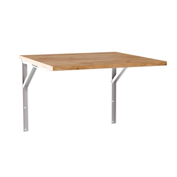 KOLM Stół rozkładany ścienny FLIP 68x68 cm Dąb Craft 729604
