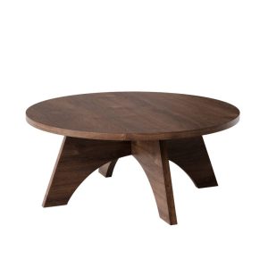 KOLM Stolik kawowy okrągły BELL Ø68 cm Dąb Czekoladowy 729624