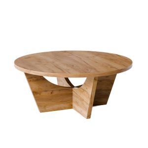 KOLM Stolik kawowy okrągły TORI Ø90 cm Dąb Craft 729617 KOLM Stolik kawowy okrągły TORI Ø90 cm Dąb Craft 729617