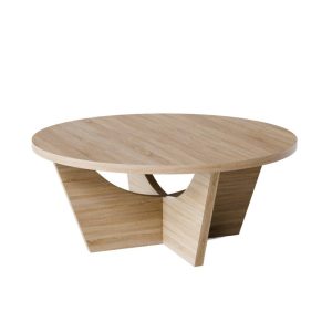 KOLM Stolik kawowy okrągły TORI Ø90 cm Dąb Sonoma 729620 KOLM Stolik kawowy okrągły TORI Ø90 cm Dąb Sonoma 729620