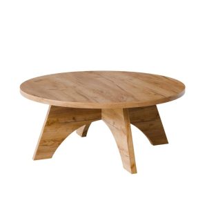 KOLM Stolik kawowy okrągły YUKO Ø90 cm Dąb Craft 729630 KOLM Stolik kawowy okrągły YUKO Ø90 cm Dąb Craft 729630