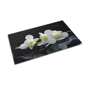Kolorowa Wycieraczka z Printem Kwiaty Storczyki – 60×40 cm 169993 Kolorowa Wycieraczka z Printem Kwiaty Storczyki – 60×40 cm 169993