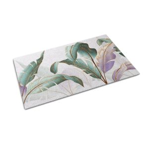 Kolorowa Wycieraczka z Printem Liście – 90×60 cm 180308 Kolorowa Wycieraczka z Printem Liście – 90×60 cm 180308