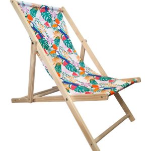 Kolorowy Boho Leżak Drewniany 716013