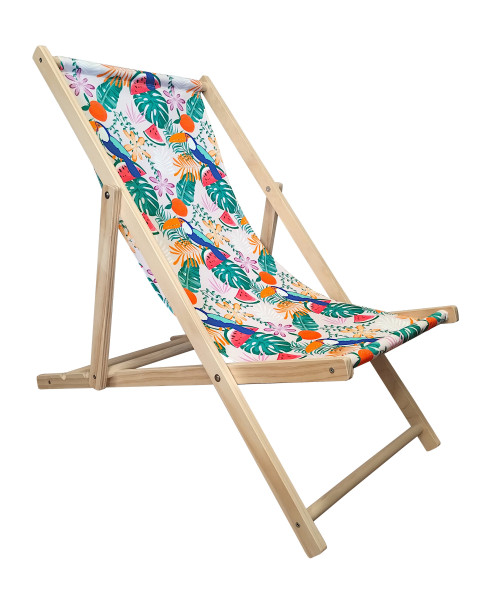 Kolorowy Boho Leżak Drewniany 716013