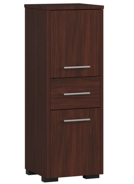 Kolumna łazienkowa, 2 drzwi, 1 szuflada, 140 x 30 x 30 cm, wenge 519695