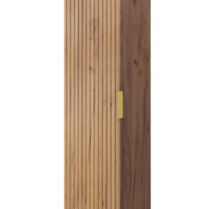Kolumna łazienkowa, dąb Craft, 35 x 136 x 27 cm, uchwyt złoty 1059601