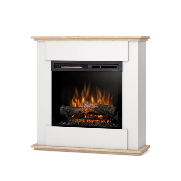 Kominek elektryczny 1400W 23" XHD biały, dąb sonoma Fonte Warmtec 796269