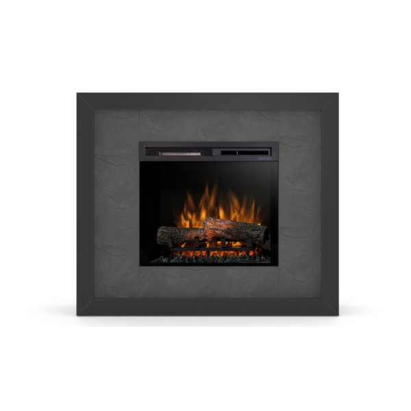 Kominek elektryczny 1400W Litos 23" XHD Czarny, Łupek Black Warmtec 793374