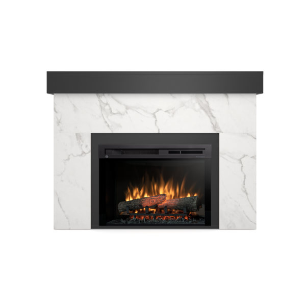 Kominek elektryczny Aven 1400W 26" XHD Czarny Mat, Marmur Crystal Warmtec 794328