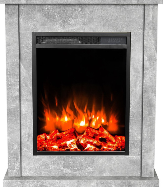 Kominek Elektryczny Led Poker Beton - Aflamo 607469