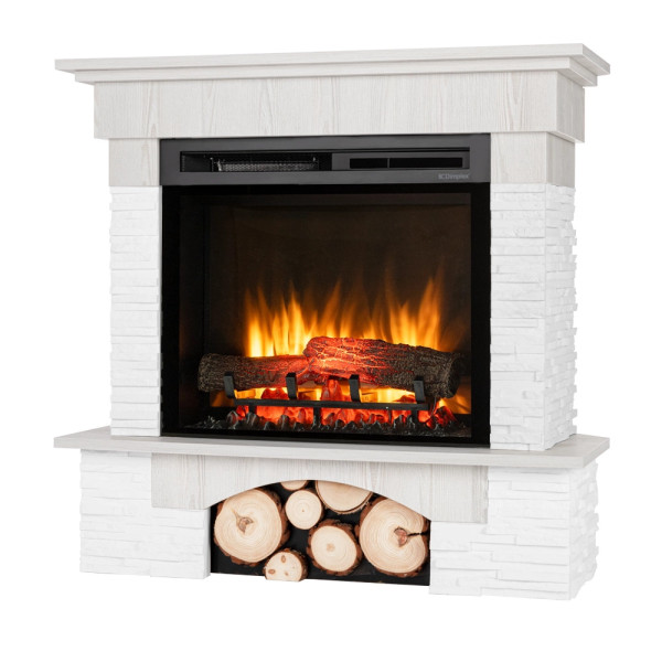 Kominek elektryczny Porto 23" XHD Optiflame Biały Warmtec 310268