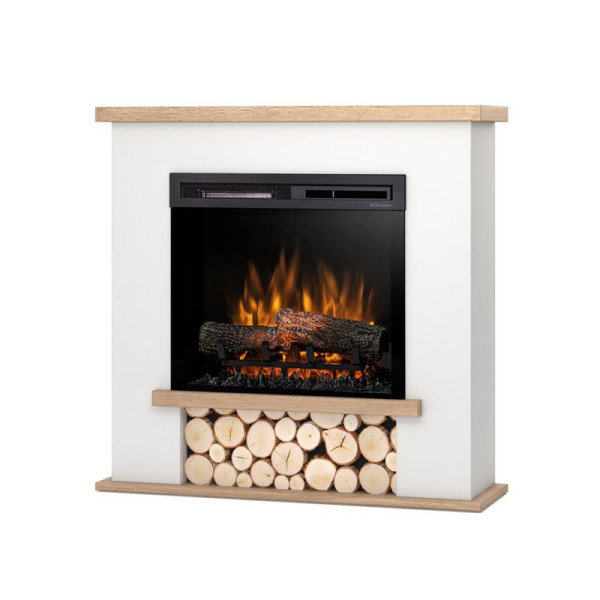 Kominek elektryczny wolnostojący 1400W 23" XHD grzewczy biały Warmtec Tula 822464