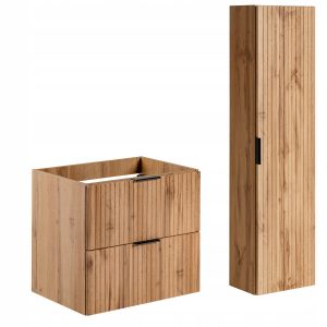 KOMLET Mebli do Łazienki ADEL OAK szafka 60 cm + słupek 259592