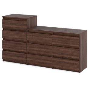 Komoda 10 szuflad szafka salon stolik rtv 160cm dąb wenge 376221 Komoda 10 szuflad szafka salon stolik rtv 160cm dąb wenge 376221