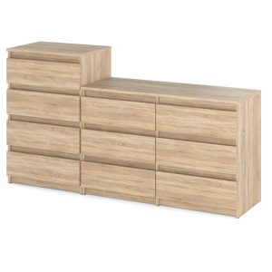 Komoda 10 szuflad szafka stolik rtv 160cm salon dąb sonoma 376110 Komoda 10 szuflad szafka stolik rtv 160cm salon dąb sonoma 376110