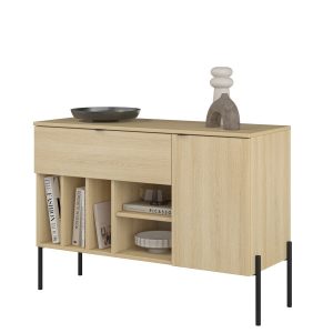 Komoda 105 cm z szufladą do salonu ORE dąb lindberg 790272 Komoda 105 cm z szufladą do salonu ORE dąb lindberg 790272