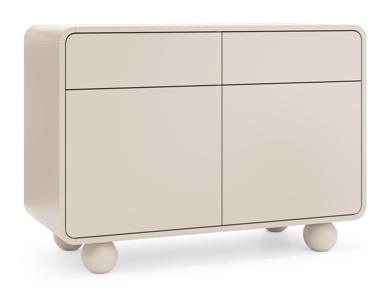 Komoda 108 ALBI w kolorze kaszmirowym na okrągłych nóżkach 752385