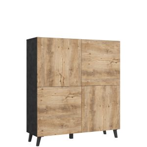 Komoda 120 cm do salonu PUNES na nóżkach 874636