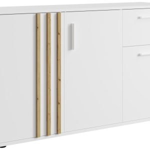Komoda 120 cm do salonu z szufladą TALLY biała 769540