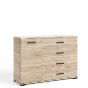 Komoda 120 cm do salonu z szufladami FIORA dąb sonoma 994998