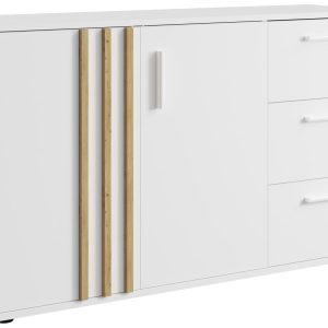 Komoda 120 cm dwudrzwiowa do salonu TALLY biała 769543