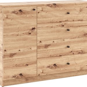 Komoda 120 cm z szufladami do salonu ERIS dąb artisan 996426