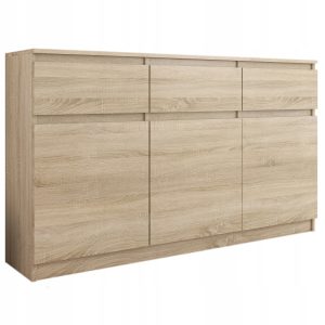 Komoda 120cm 3 szuflady 3 drzwi szafka FRAMIRE S-3 sonoma 790280 Komoda 120cm 3 szuflady 3 drzwi szafka FRAMIRE S-3 sonoma 790280