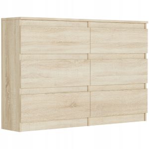 Komoda 120cm 6 szuflad szafka FRAMIRE R-120 sonoma 785150 Komoda 120cm 6 szuflad szafka FRAMIRE R-120 sonoma 785150