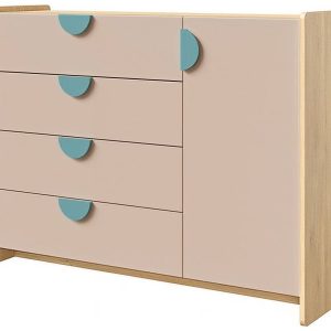 Komoda 123 cm z szufladami do pokoju dziecięcego LOLLIE 1022593 Komoda 123 cm z szufladami do pokoju dziecięcego LOLLIE 1022593