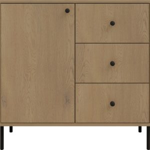 Komoda 123 cm z szufladami OVENTO dąb cremona 827428