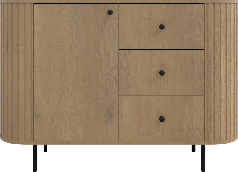 Komoda 123 cm z szufladami OVENTO dąb cremona 827428