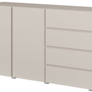 Komoda 138 cm z szufladami i półkami do salonu ASYMETRIC 1069346