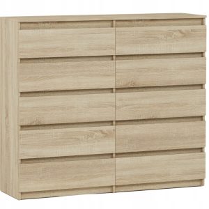 Komoda 140cm 10 szuflad szafka FRAMIRE R-140-S10 sonoma 799209 Komoda 140cm 10 szuflad szafka FRAMIRE R-140-S10 sonoma 799209