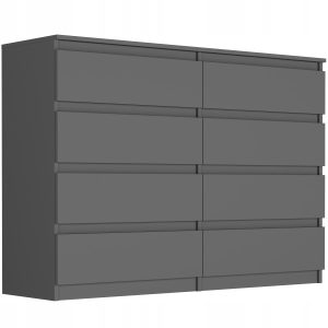 Komoda 140cm 8 szuflad szafka FRAMIRE R-140-S8 antracyt 799213 Komoda 140cm 8 szuflad szafka FRAMIRE R-140-S8 antracyt 799213