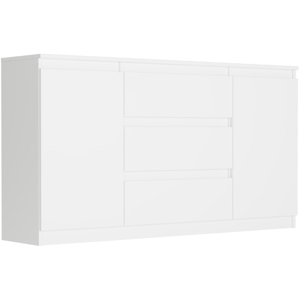 Komoda 140cm szuflady drzwi szafka FRAMIRE R-140-S3 biała 785159