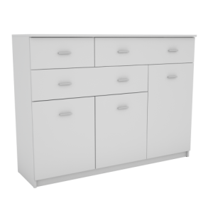 Komoda 150 Biel – Okucia Premium 955681