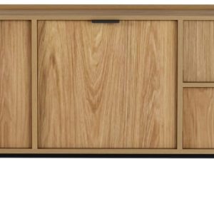 Komoda 150 cm do salonu dwudrzwiowa ELVIO hikora naturalna 773719 Komoda 150 cm do salonu dwudrzwiowa ELVIO hikora naturalna 773719