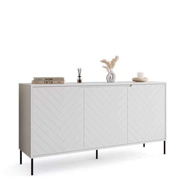 Komoda 150 cm do salonu MIVIO trzydrzwiowa 823478