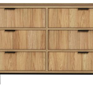 Komoda 150 cm ELVIO z szufladami hikora naturalna 773726 Komoda 150 cm ELVIO z szufladami hikora naturalna 773726