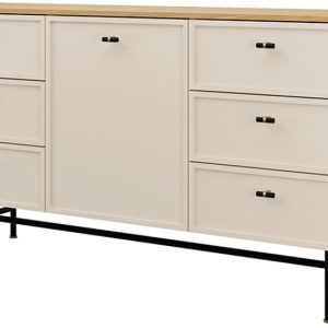 Komoda 150 cm z szufladami do salonu na nóżkach EVORIA 1078430 Komoda 150 cm z szufladami do salonu na nóżkach EVORIA 1078430
